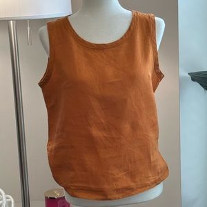 Orange Linen shirt